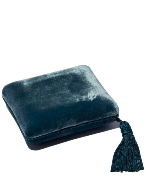 Sophie Bille Brahe velvet-effect jewellery box Blue PADEBLVEL