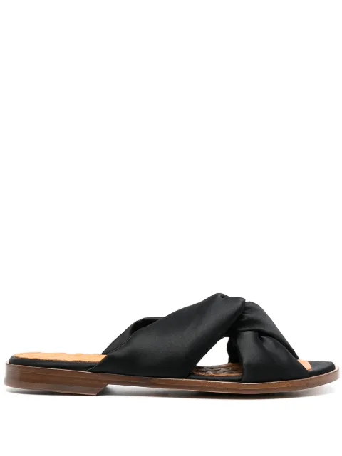 Chie Mihara Wamuza knot-detail sandals Black WAMUZAN38