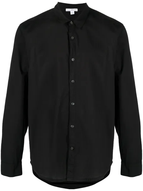 James Perse standard long-sleeve shirt Black MLC3408