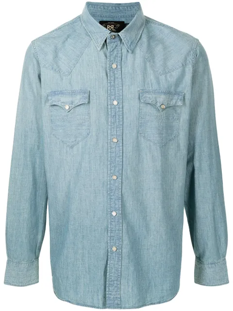 Ralph Lauren RRL classic collar denim shirt Blue 782796403001