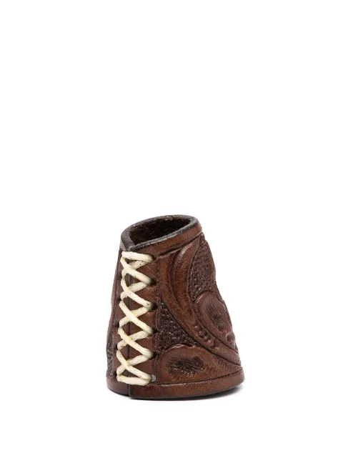 Ralph Lauren RRL leather bandana slider Brown 417833686001
