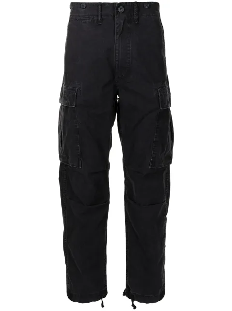 Ralph Lauren RRL straight-leg cargo trousers Black 782796396001