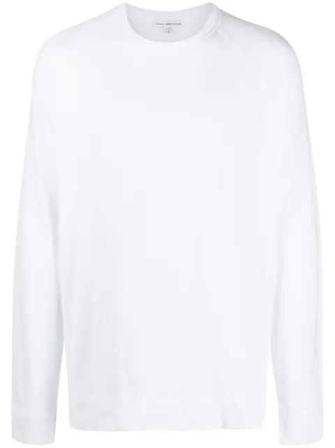 James Perse vintage-fleece sweatshirt White MXA3278