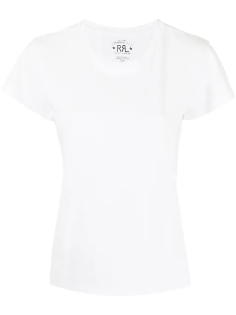 Ralph Lauren RRL embroidered logo cotton T-shirt White 282663339001