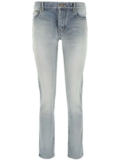 Saint Laurent mid-rise straight-leg jeans Blue 644026YD372