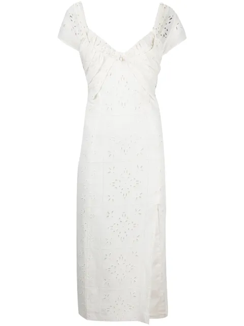 Jacquemus broderie anglaise midi sundress White 211DR15211113114