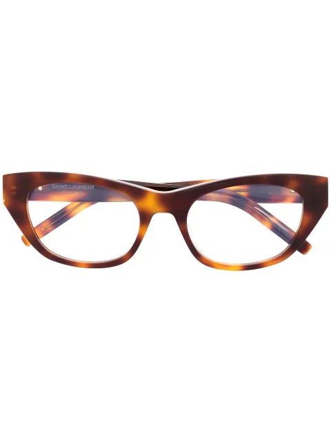 Saint Laurent Eyewear SLM80 oval-frame glasses Brown SLM80