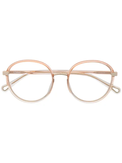 Chloé Eyewear oversized glasses Gold CH0033O