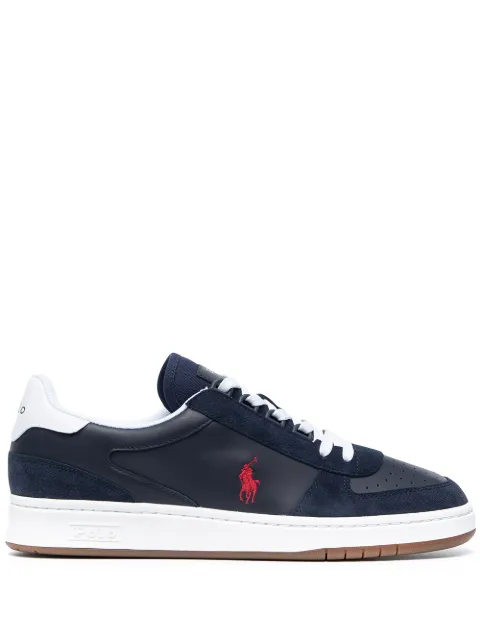 Polo Ralph Lauren Court suede trim sneakers Blue 809834463003