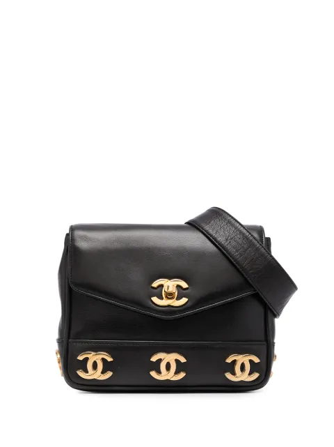 CHANEL Pre-Owned 1990s Triple CC belt bag Black CIRCLER