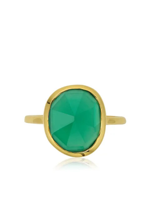 Monica Vinader Siren medium stacking ring Gold GPRGSTKMGRO
