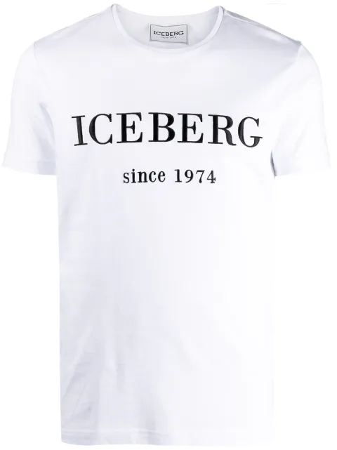 Iceberg logo print T-shirt White 23II1P0F0146301