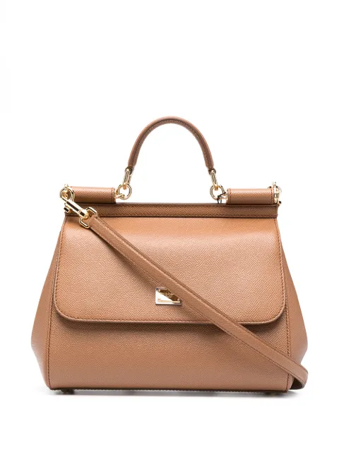 Dolce & Gabbana large Sicily tote bag Brown BB6002A1001