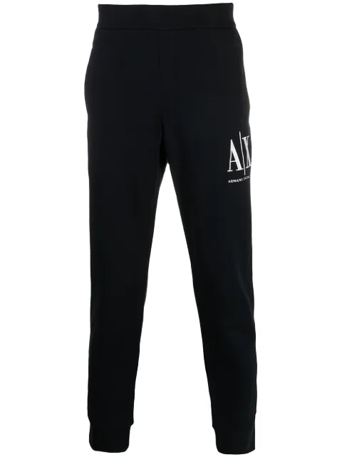 Armani Exchange logo-embroidered track pants Blue 8NZPPAZJ1ZZ