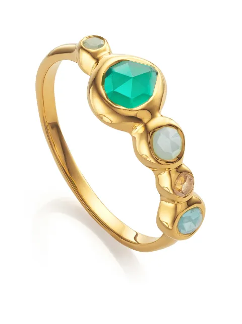 Monica Vinader Siren tonal half eternity ring Gold GPRGSTHEMIX