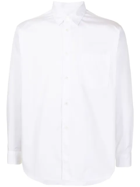 Comme Des Garçons Shirt long-sleeve cotton shirt White FZB011