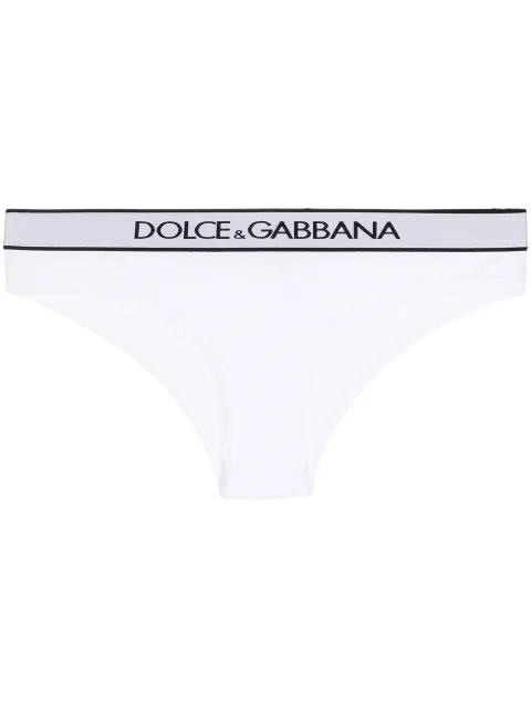 Dolce & Gabbana logo-waistband briefs White O2C11TFUGF5