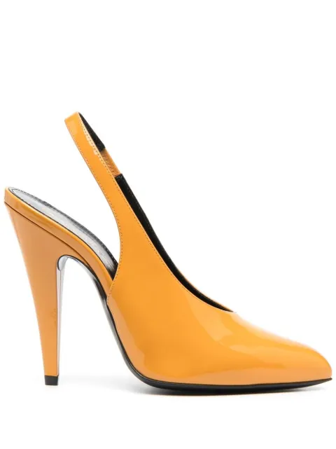 Saint Laurent leather slingback pumps Neutrals 6377311TV00