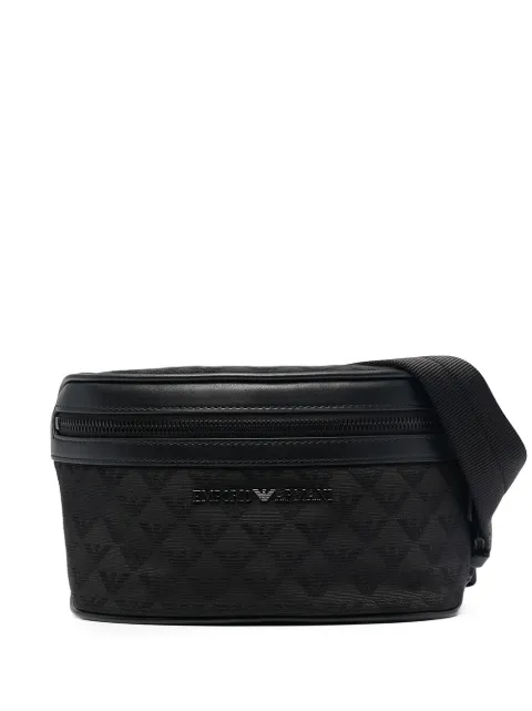 Emporio Armani monogram belt bag Black Y4O312Y022V