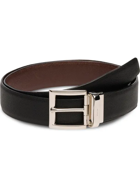 Prada reversible leather belt Black 2CC004053
