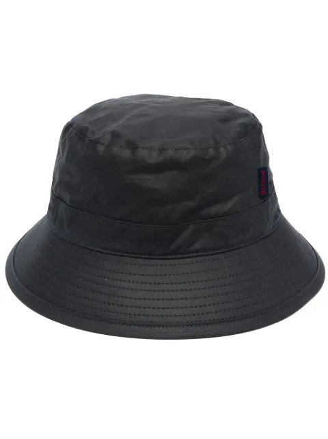 Barbour logo-embroidered bucket hat Blue MHA0001