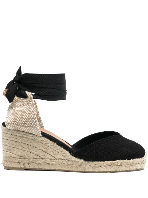 Castañer Chiara wedge espadrilles Black 021268