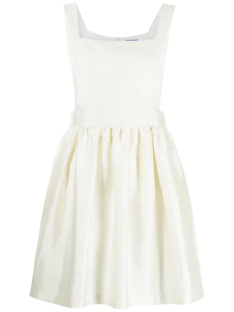 Macgraw sleeveless flared mini dress White DFT009I