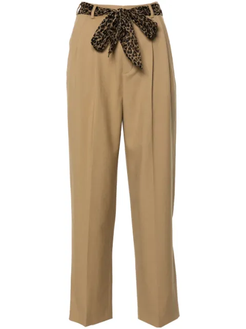 Saint Laurent pleated trousers Neutrals 648142Y7B73