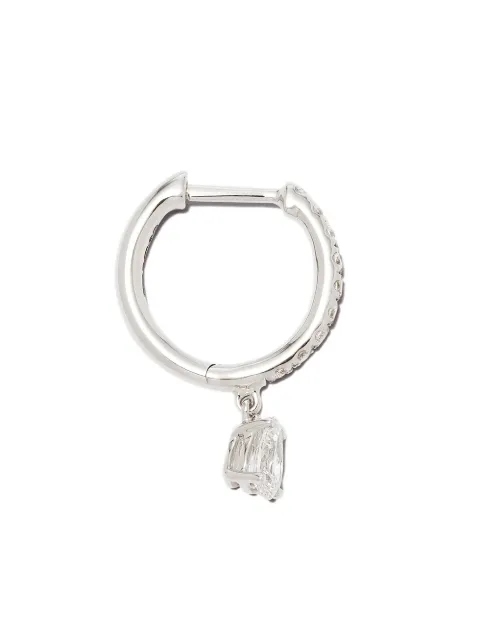 Anita Ko 18kt white gold diamond hoop earring Silver AK1HPWG