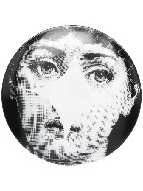 Fornasetti Tema e Variazioni 42 wall plate White PTV042X