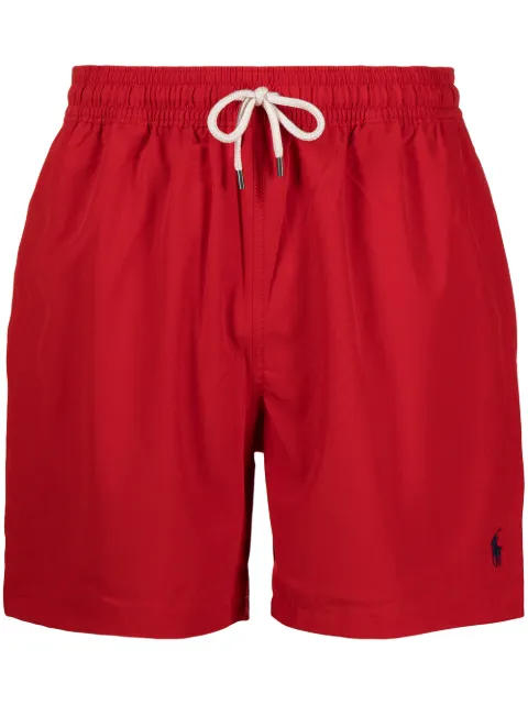 Polo Ralph Lauren logo-embroidered swim shorts Red 710840302005