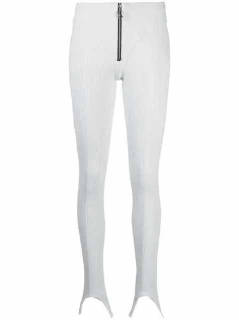 Lourdes high-rise stirrup leggings Grey P3CLGLOUW75540A0