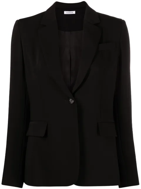 P.A.R.O.S.H. notched-lapel single-breasted blazer Black PANTYD420220
