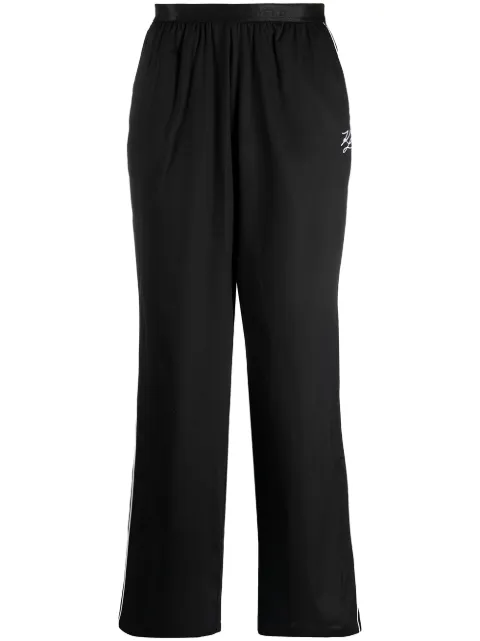 Karl Lagerfeld logo waistband pajama trousers Black 211M2121999