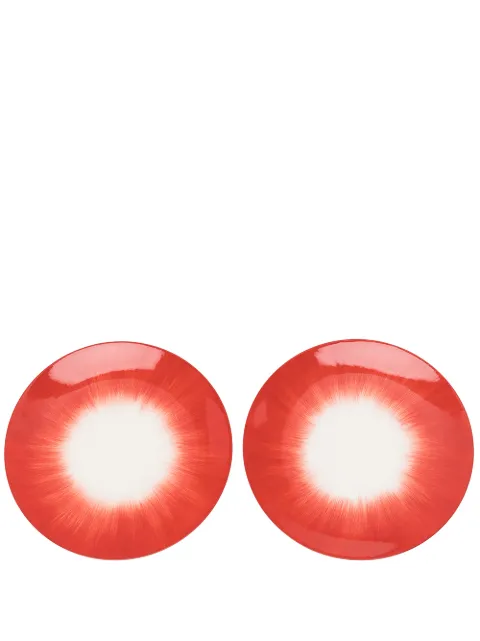 Ann Demeulemeester X Serax x Serax set of two plates (18cm) Red B4019315