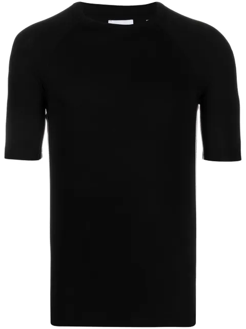 Burberry logo trim fitted T-shirt Black 8039543