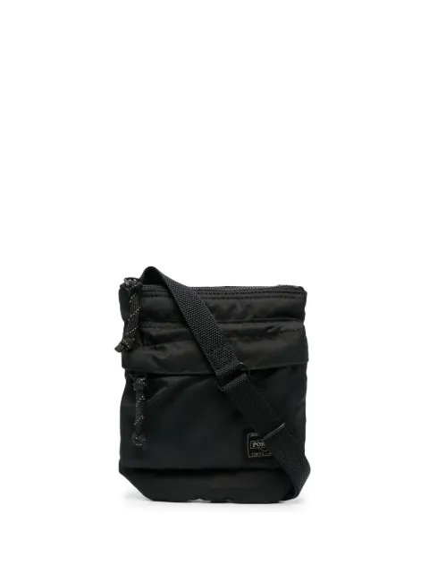 Porter-Yoshida & Co. logo-patch messenger bag Black 8550546110