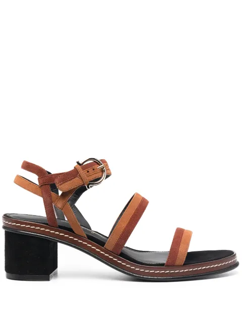 Ferragamo two-tone leather sandals Brown 741311