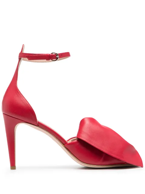 RED(V) bow-detail pumps Red QS0E59GIY