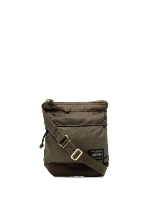 Porter-Yoshida & Co. logo patch crossbody bag Green 85505461