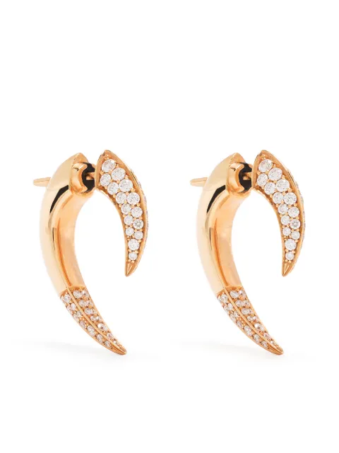 Shaun Leane 18kt rose gold Talon diamond earrings Gold HT002RGWHEOS