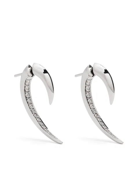 Shaun Leane 18kt white gold Hook diamond earrings Silver HT003WGWHEOS
