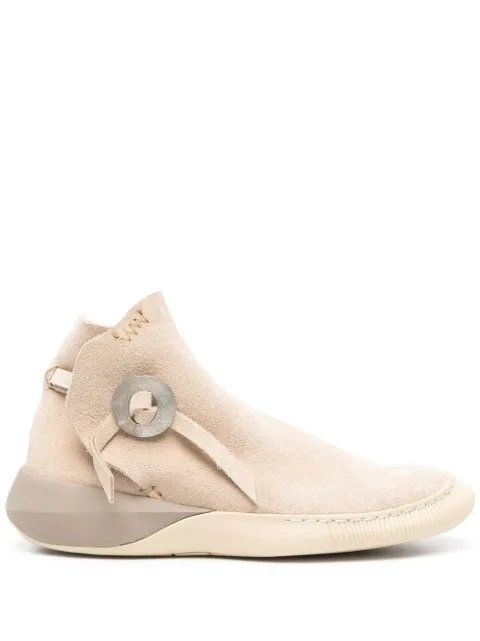 visvim Gila Moc Mid II-Folk suede sneakers Neutrals 0320102002008