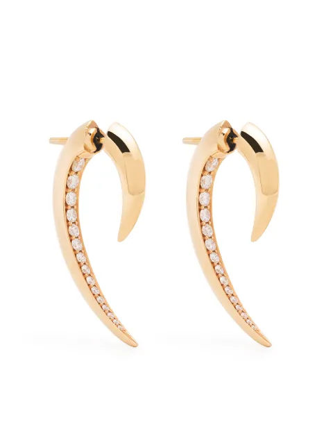 Shaun Leane 18kt rose gold Hook diamond earrings Gold HT003RGWHEOS