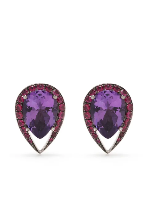 Shaun Leane 18kt white gold Aurora stud earrings Silver AU010WGMUROS