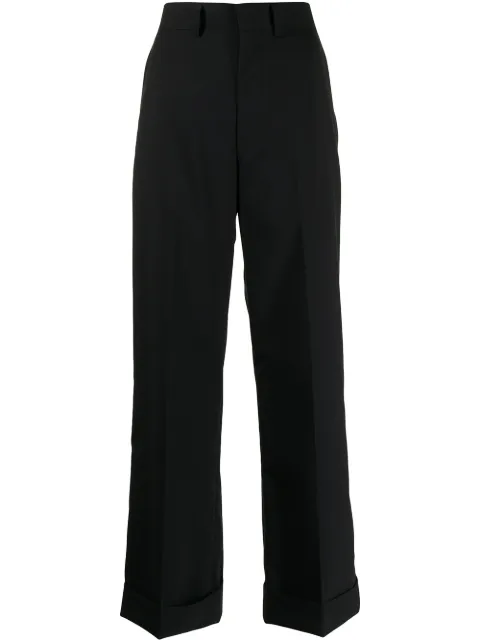 Junya Watanabe high-rise flared trousers Black JGP02805112