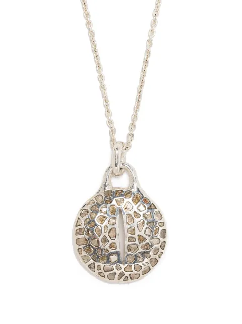 Parts of Four Disk diamond necklace Silver 18301PADIA