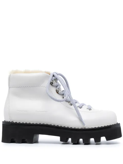 Proenza Schouler shearling hiking boots White PS37230D14221