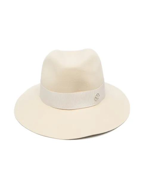 Maison Michel Henrietta wool felt fedora hat Neutrals 1002081005
