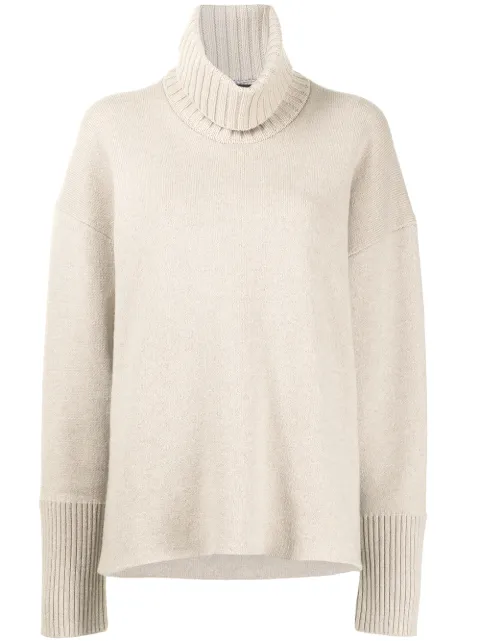 Proenza Schouler oversized turtleneck double-faced jumper Neutrals R2147675KW099